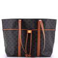 Cabas Drawstring Tote Triomphe Coated Canvas
