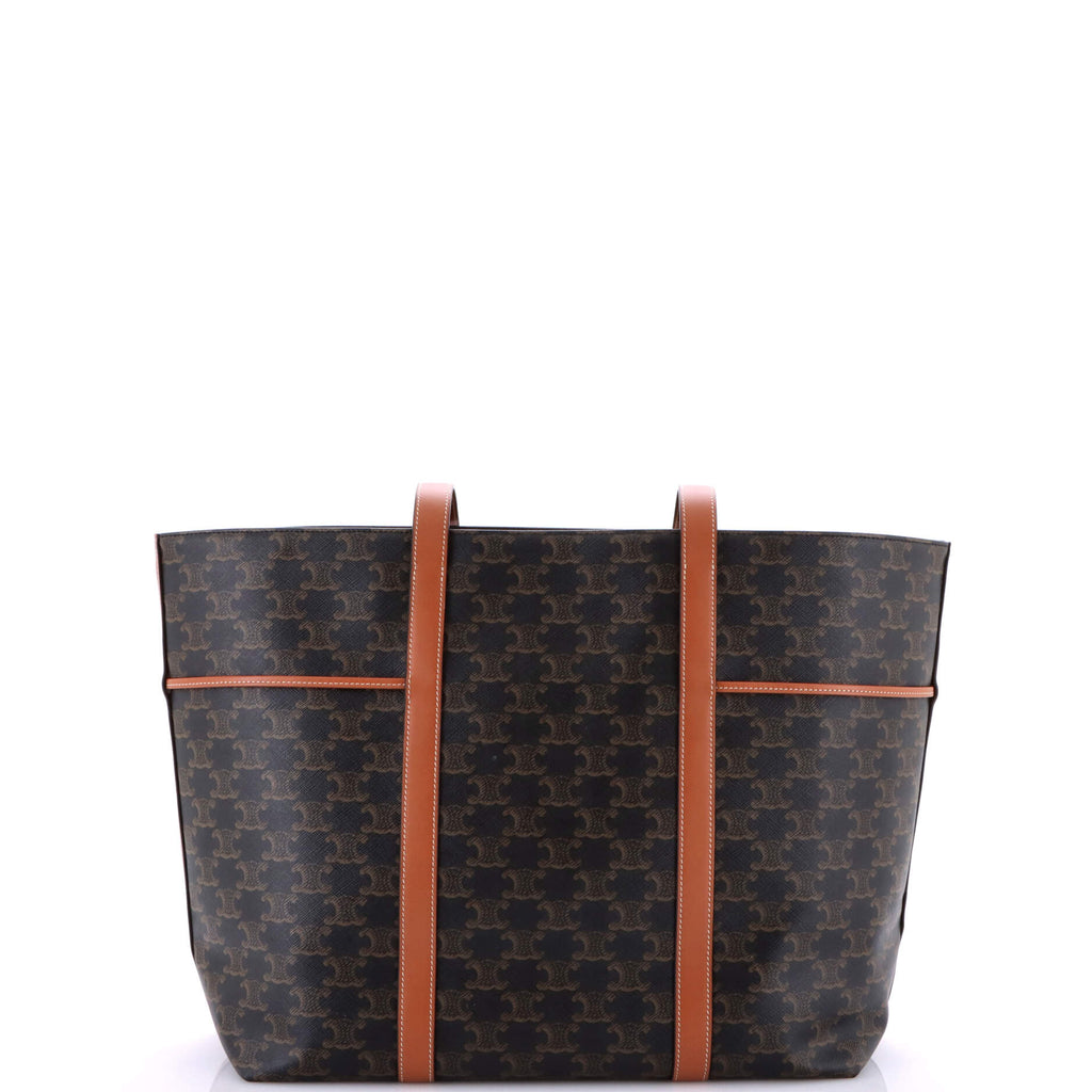 Cabas Drawstring Tote Triomphe Coated Canvas
