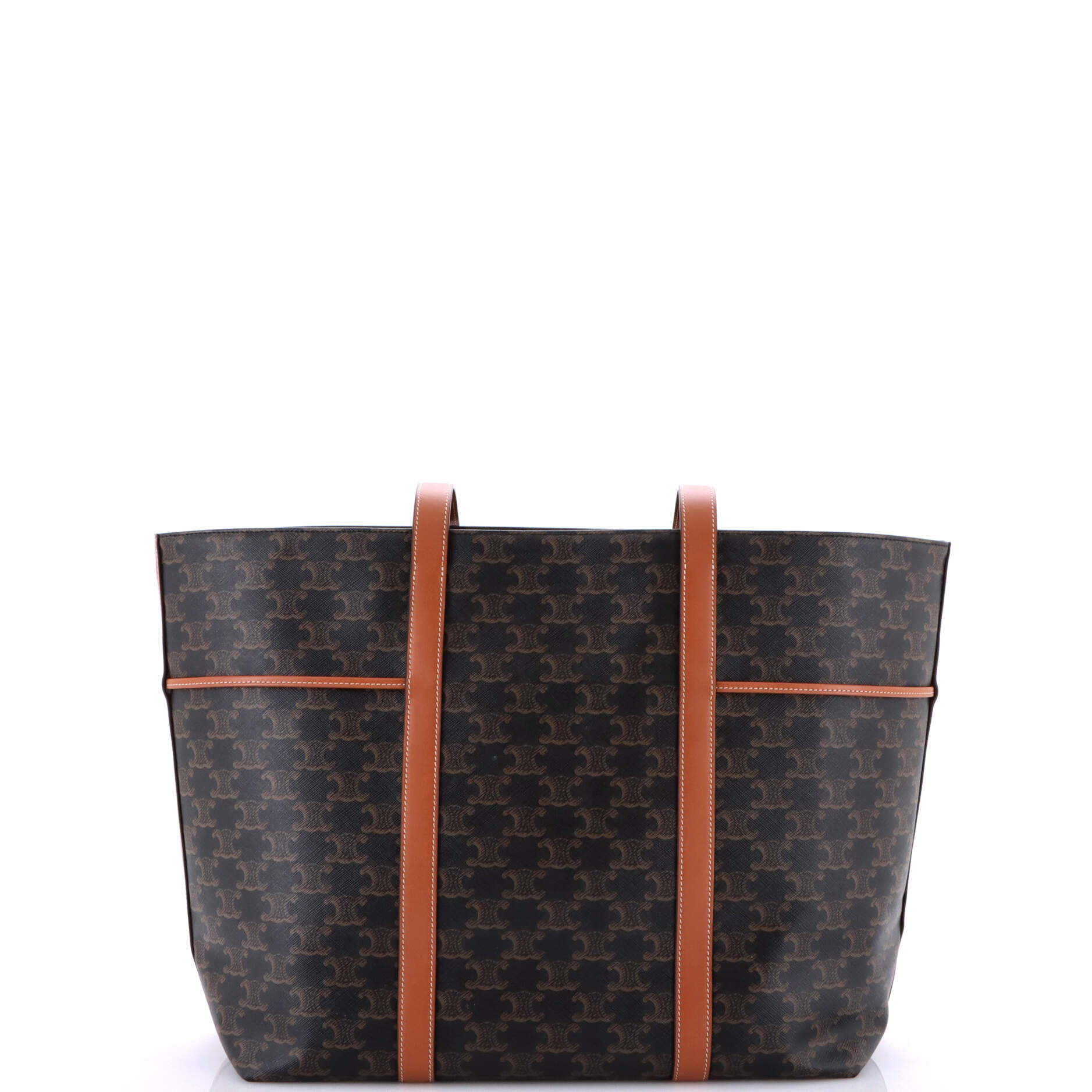 Cabas Drawstring Tote Triomphe Coated Canvas