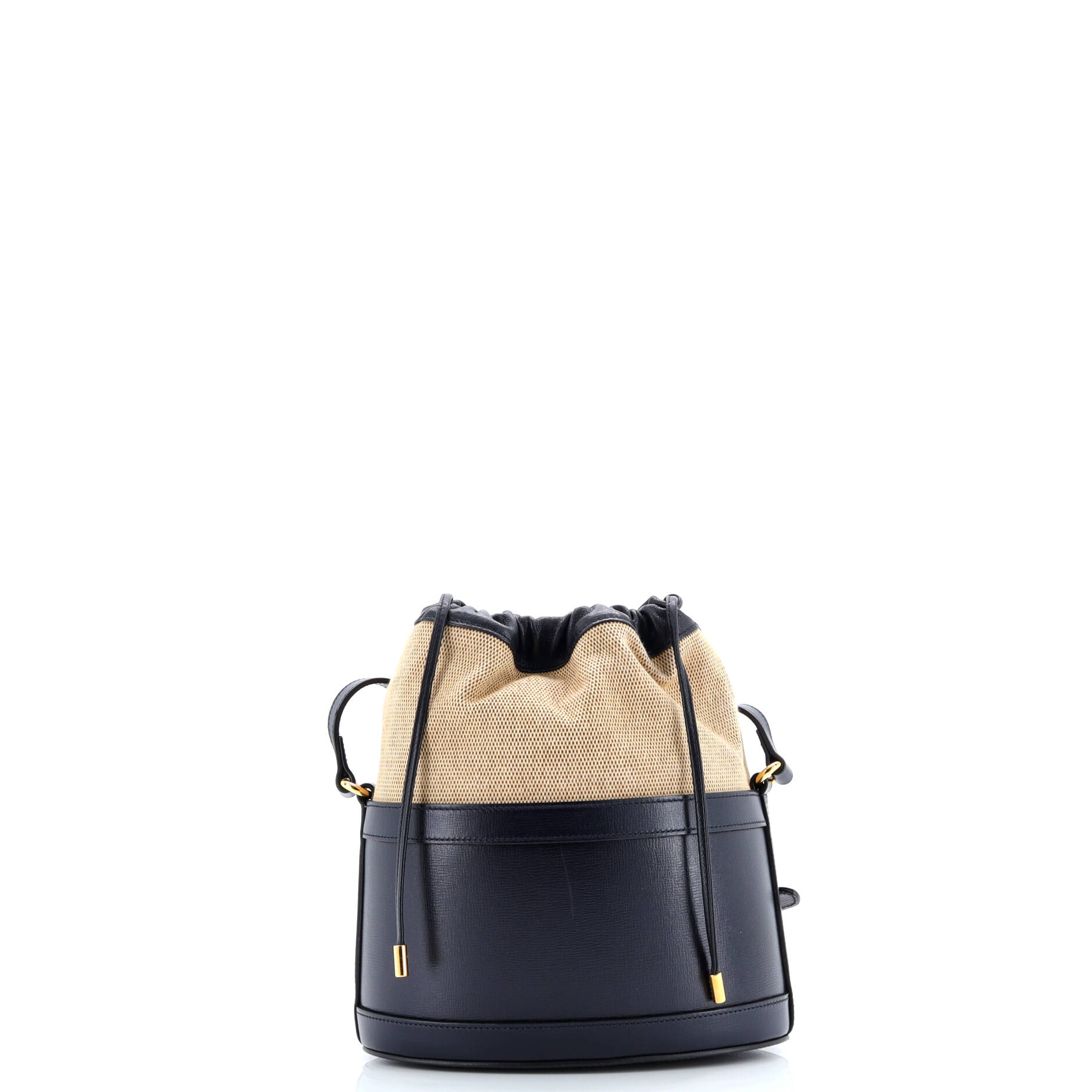 Horsebit 1955 Bucket Crossbody Bag Leather and Canvas Small