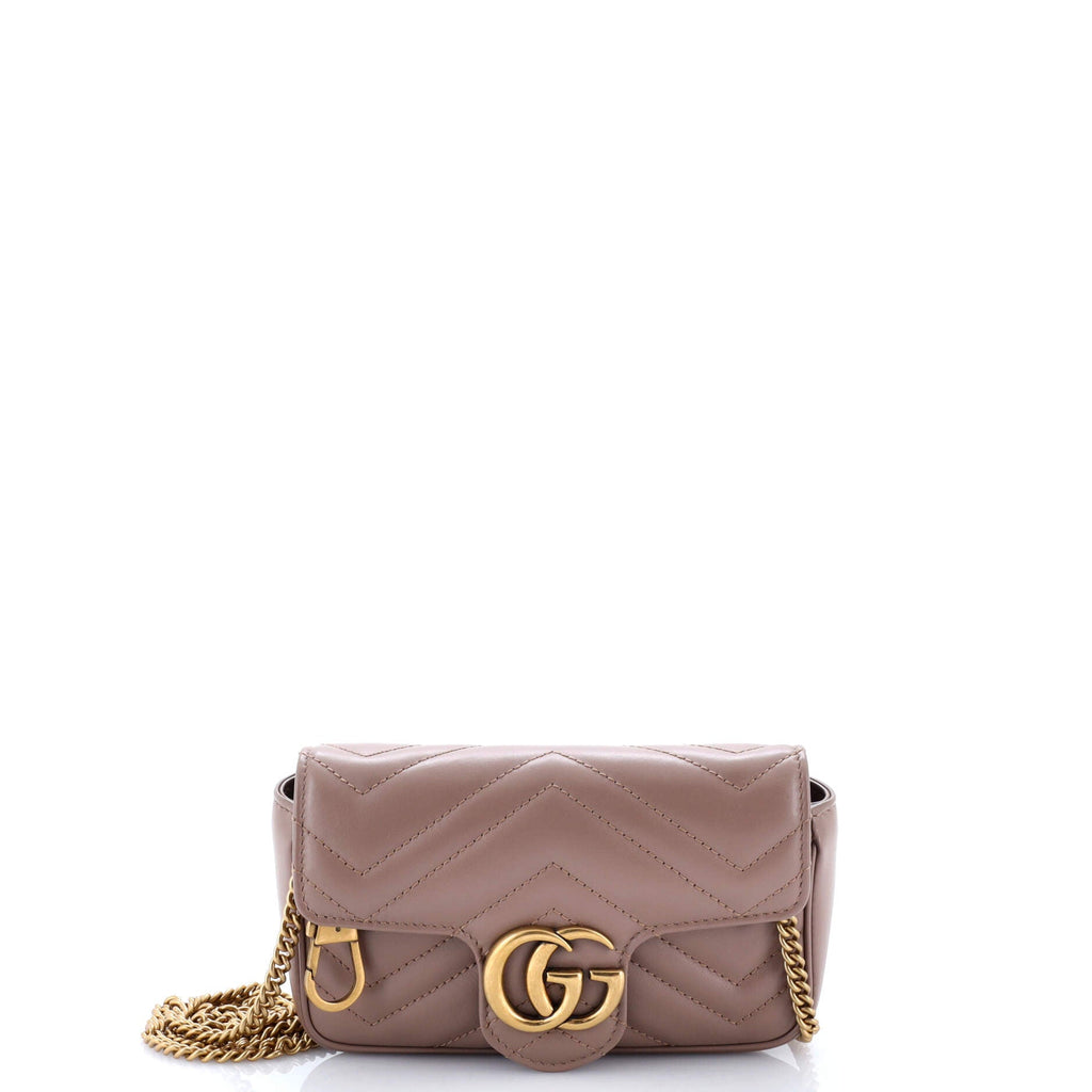 GG Marmont Flap Bag Matelasse Leather Super Mini