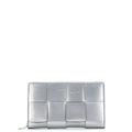 Cassette Zip Around Wallet Maxi Intrecciato Patent