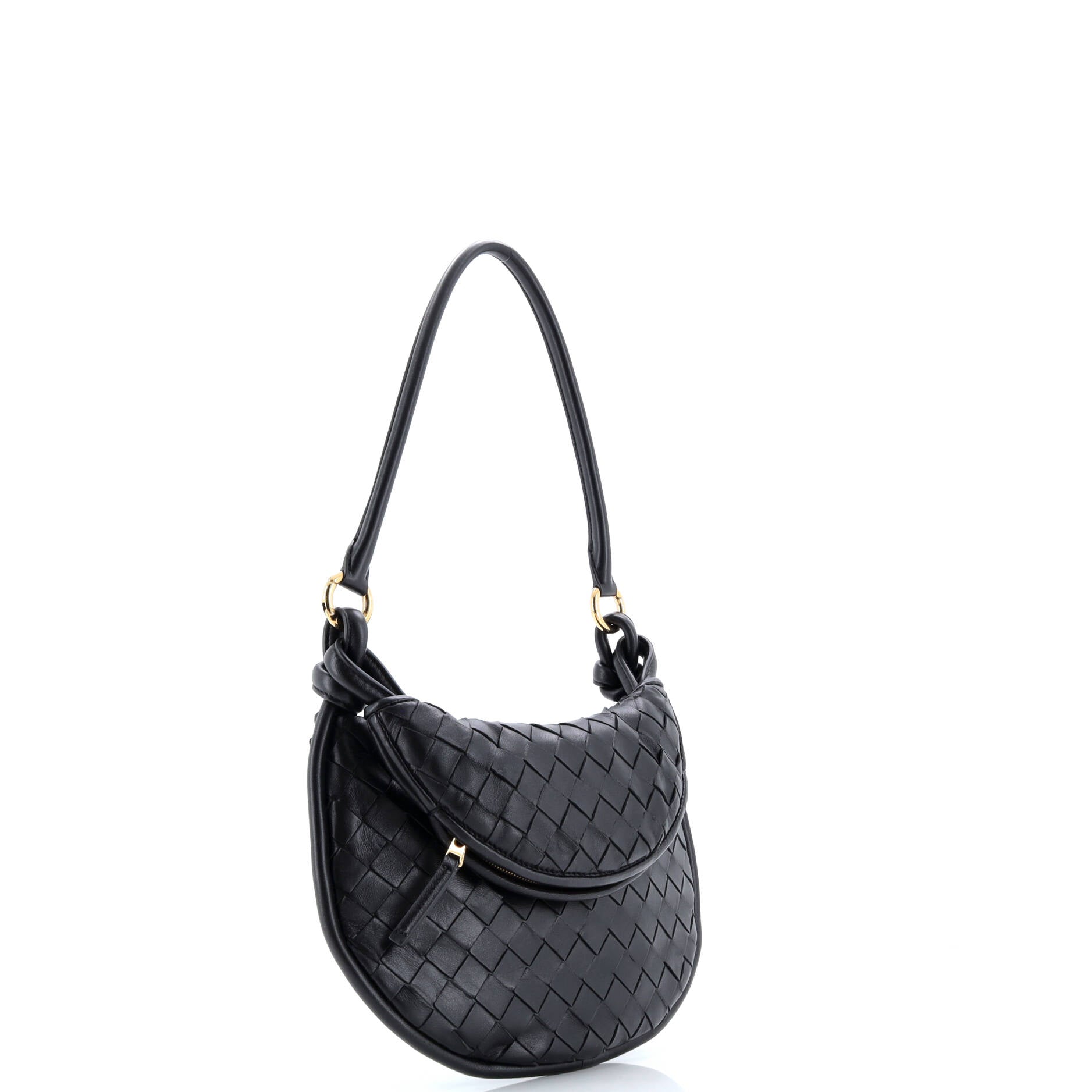 Gemelli Shoulder Bag Intrecciato Leather Small