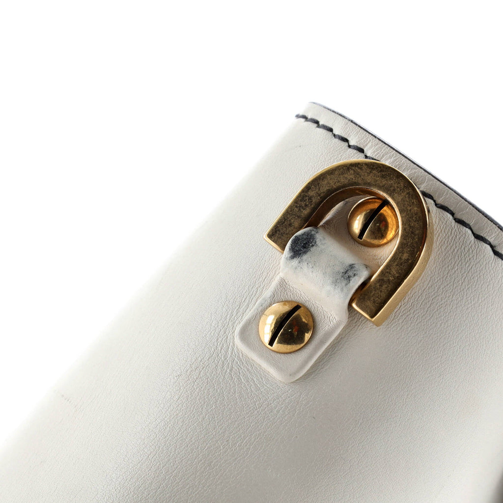 J'Adior Flap Bag with Strap Leather Medium
