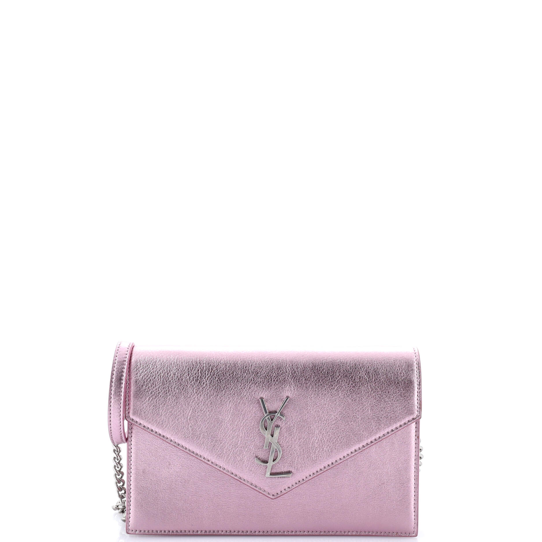 Classic Monogram Wallet on Chain Leather Small