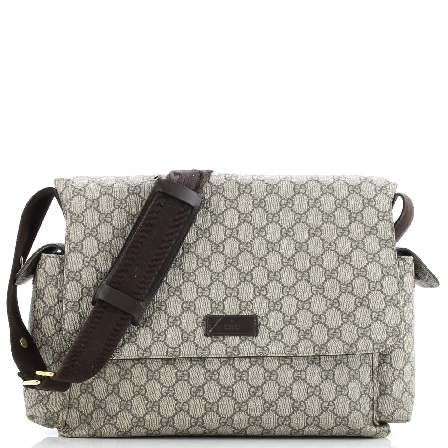 Diaper Bag GG Coated Canvas