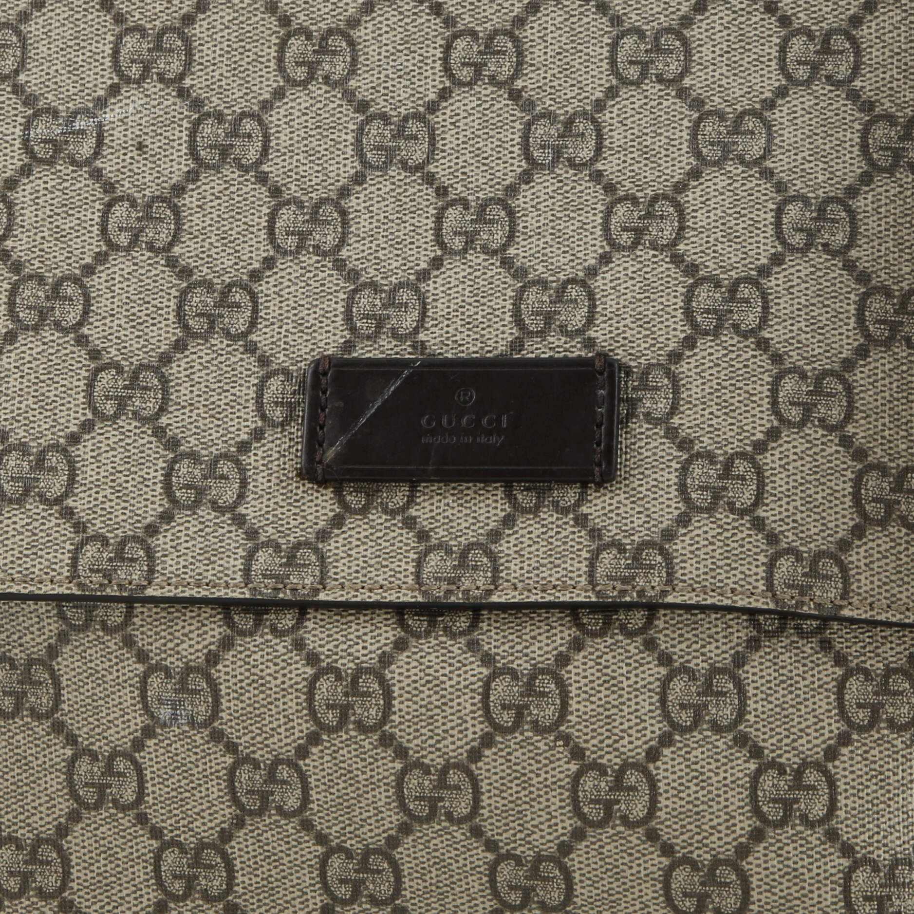 Diaper Bag GG Coated Canvas