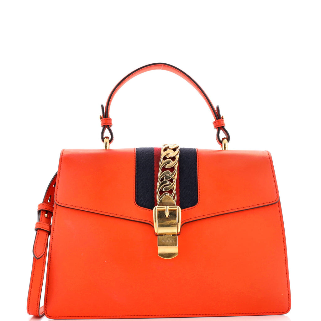 Sylvie Top Handle Bag Leather Large