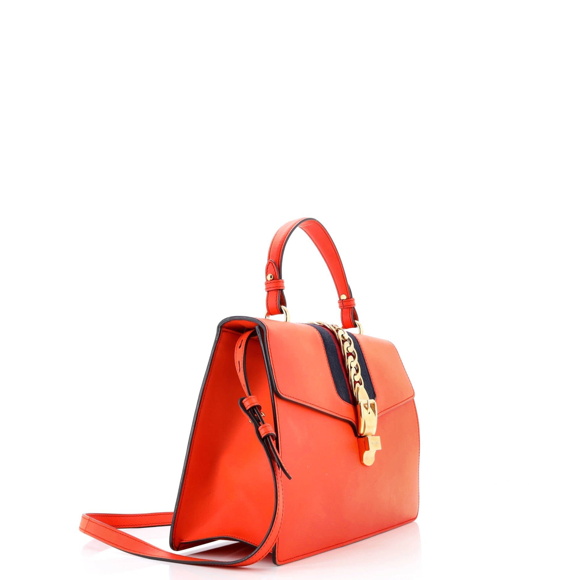 Sylvie Top Handle Bag Leather Large