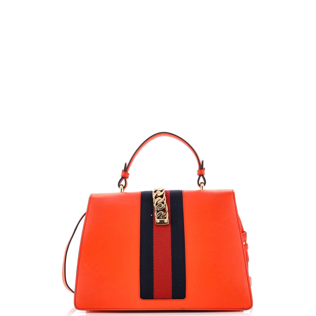 Sylvie Top Handle Bag Leather Large