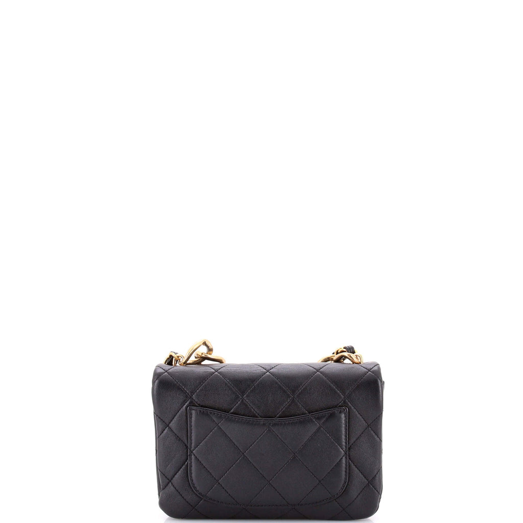 Color Match Multicolor Flap Bag Quilted Lambskin Small