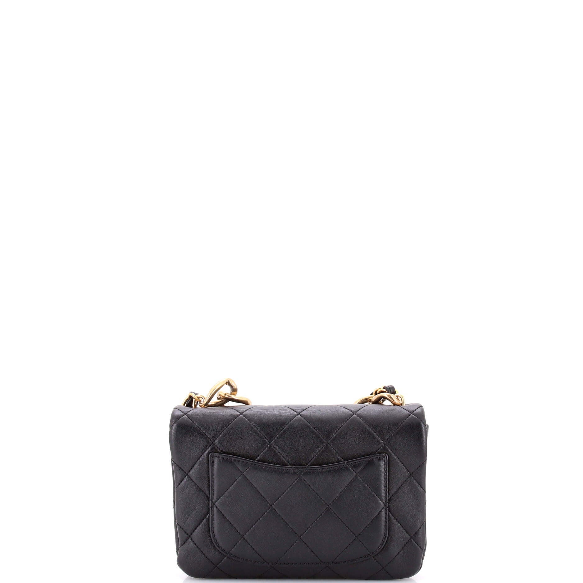 Color Match Multicolor Flap Bag Quilted Lambskin Small