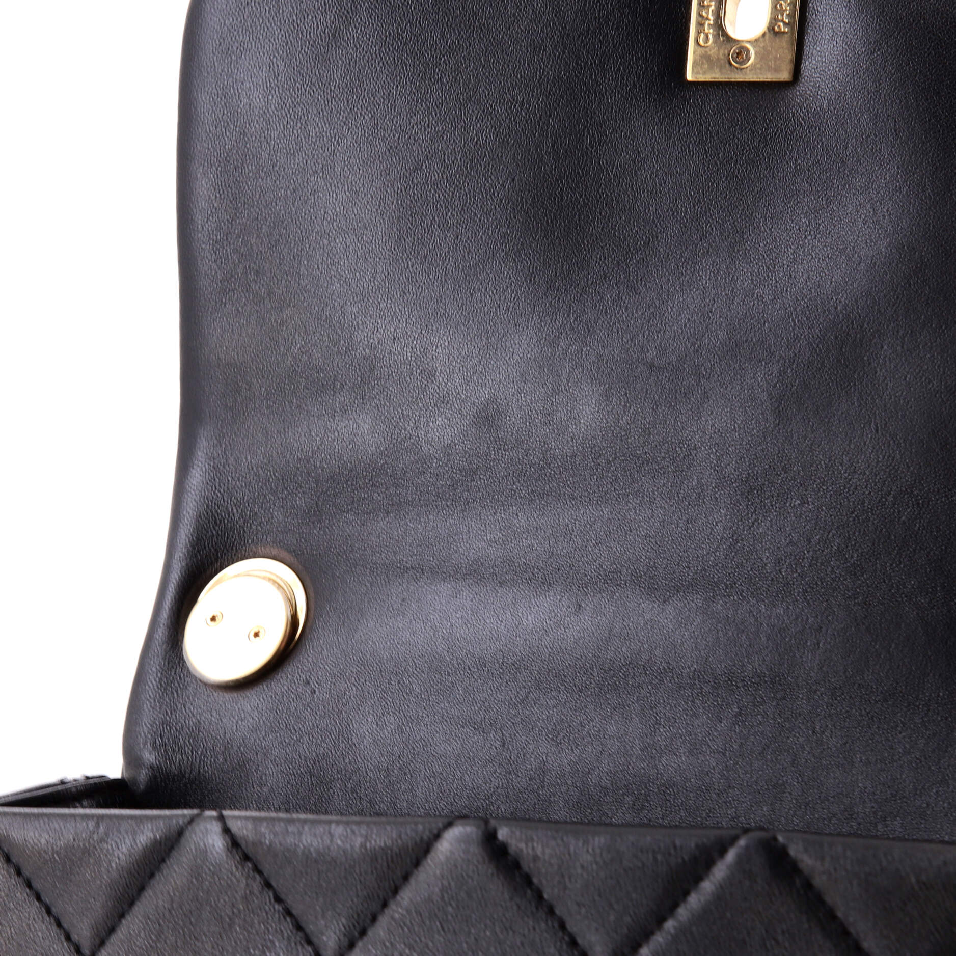 Color Match Multicolor Flap Bag Quilted Lambskin Small
