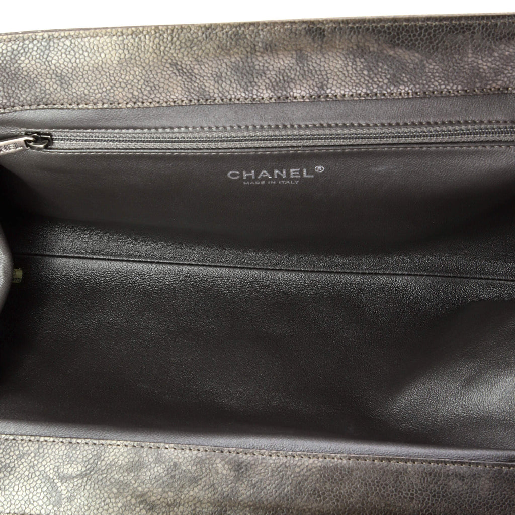 CC Frame Clutch Quilted Caviar Large