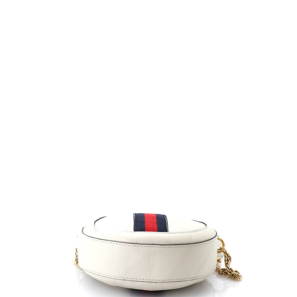 Ophidia Round Shoulder Bag Leather Mini