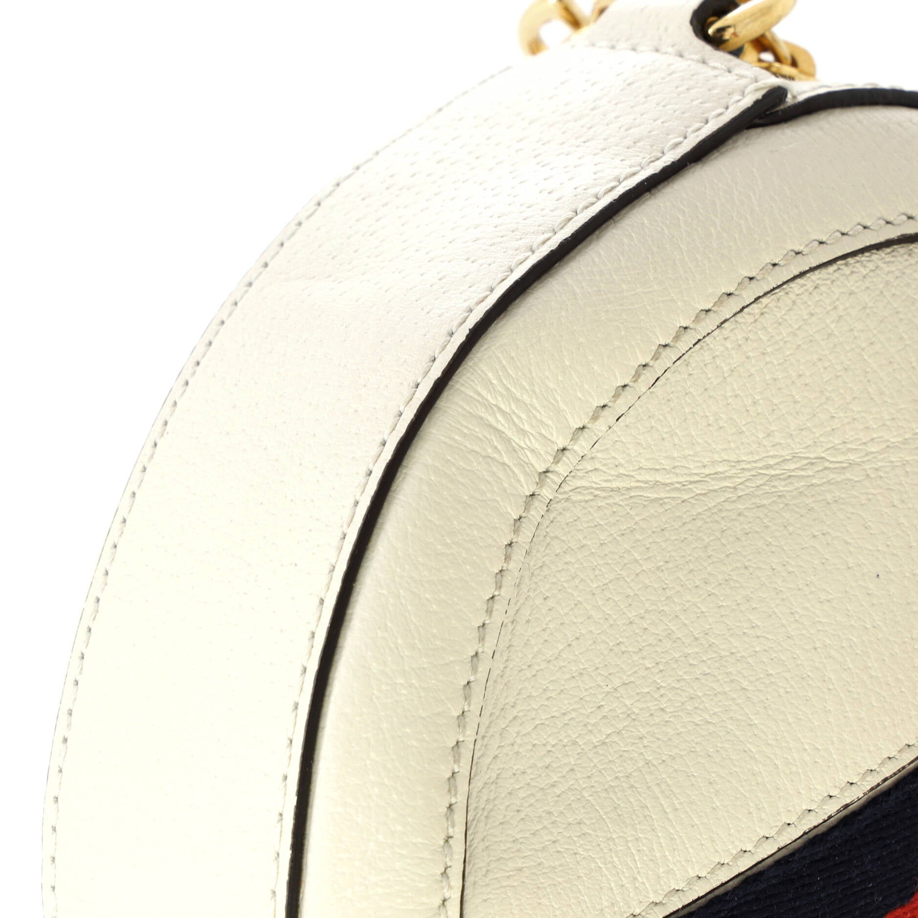 Ophidia Round Shoulder Bag Leather Mini