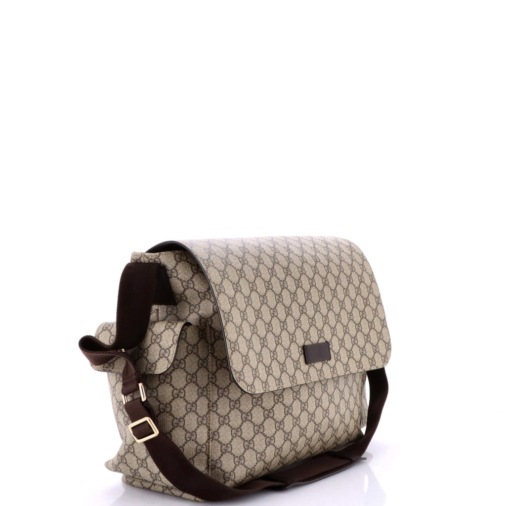 Diaper Bag GG Coated Canvas