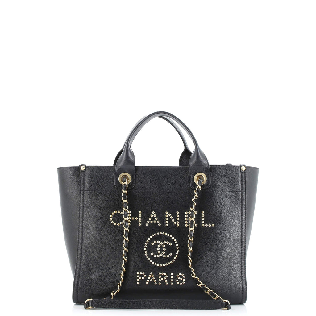Deauville Tote Studded Caviar Small