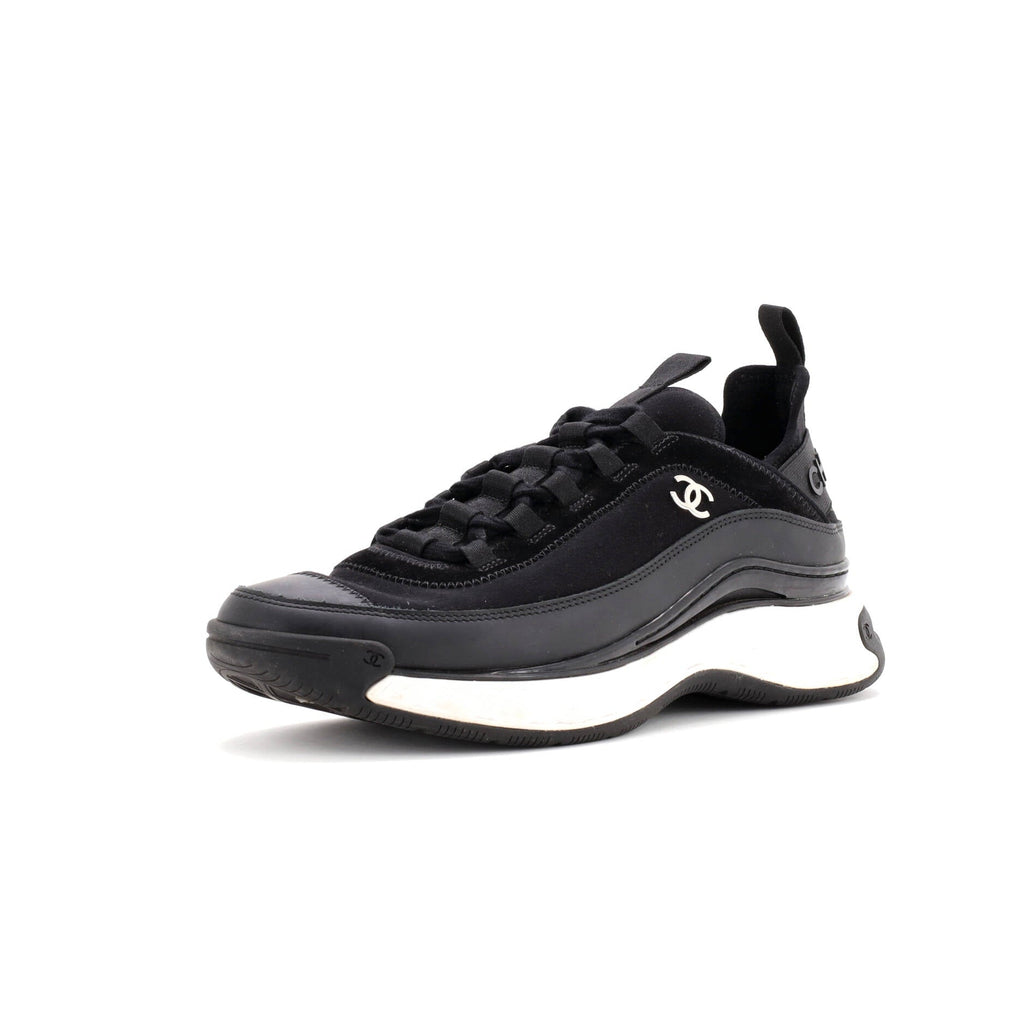 Women's CC Cap Toe Logo Sneakers Suede and Mixed Fibers