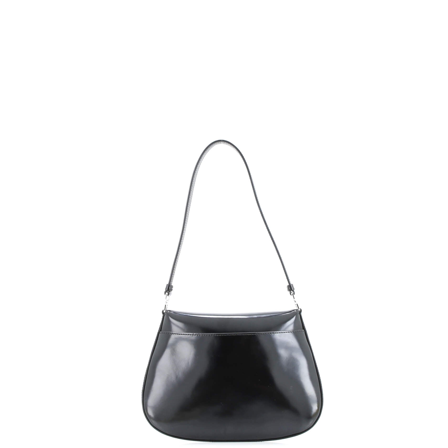 Cleo Flap Shoulder Bag Spazzolato Leather Small
