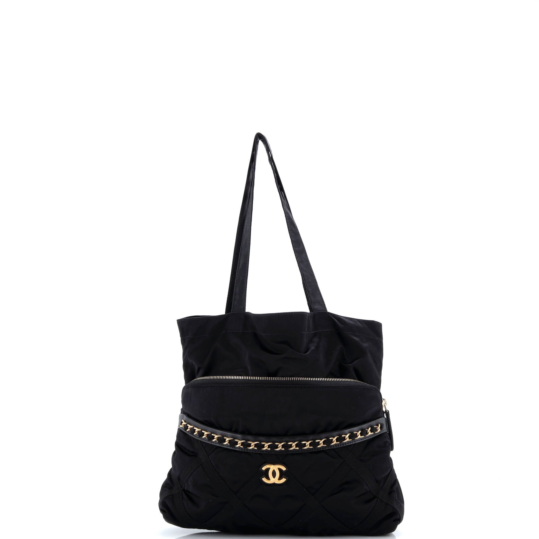 Lifestyle Foldable Tote Nylon with Grosgrain