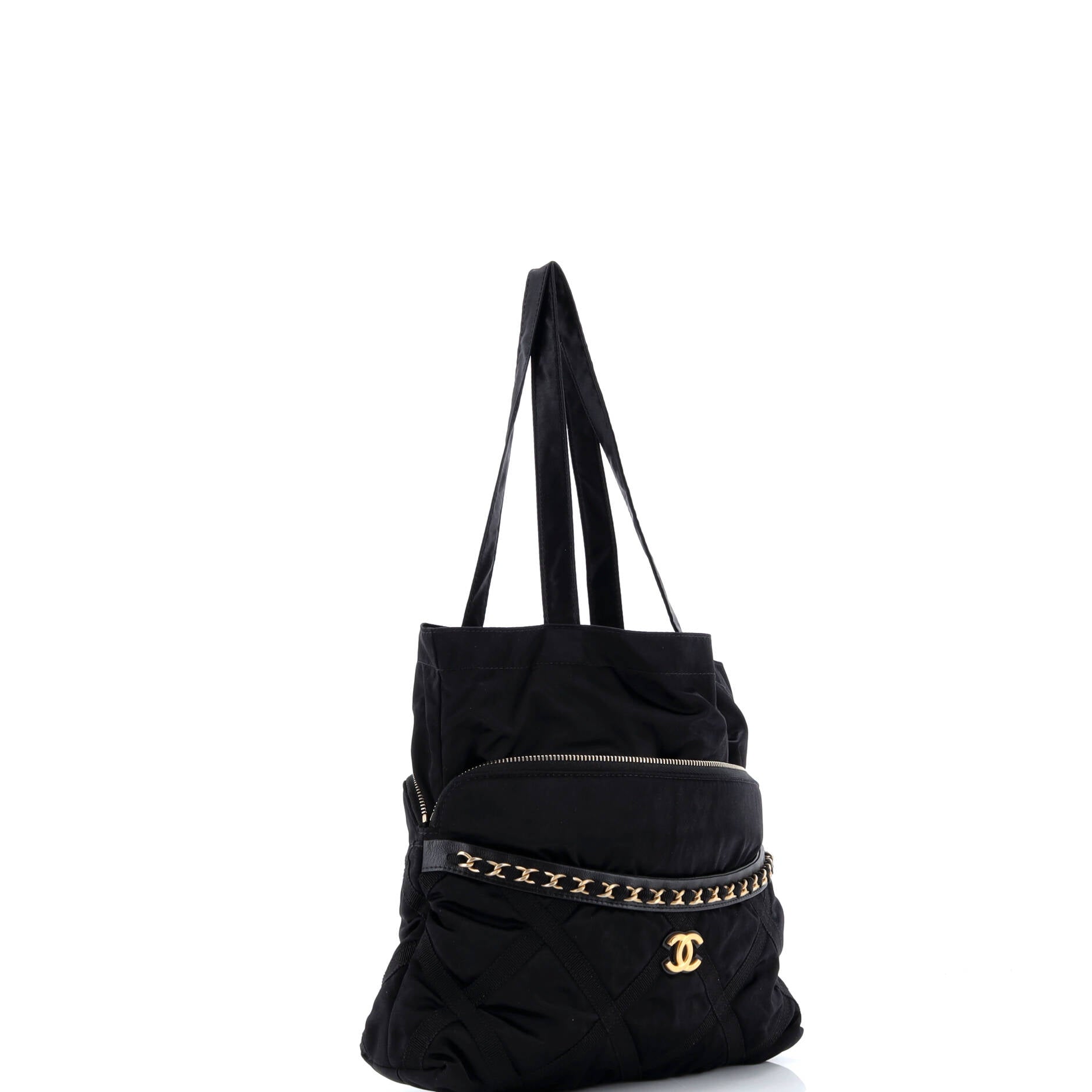 Lifestyle Foldable Tote Nylon with Grosgrain
