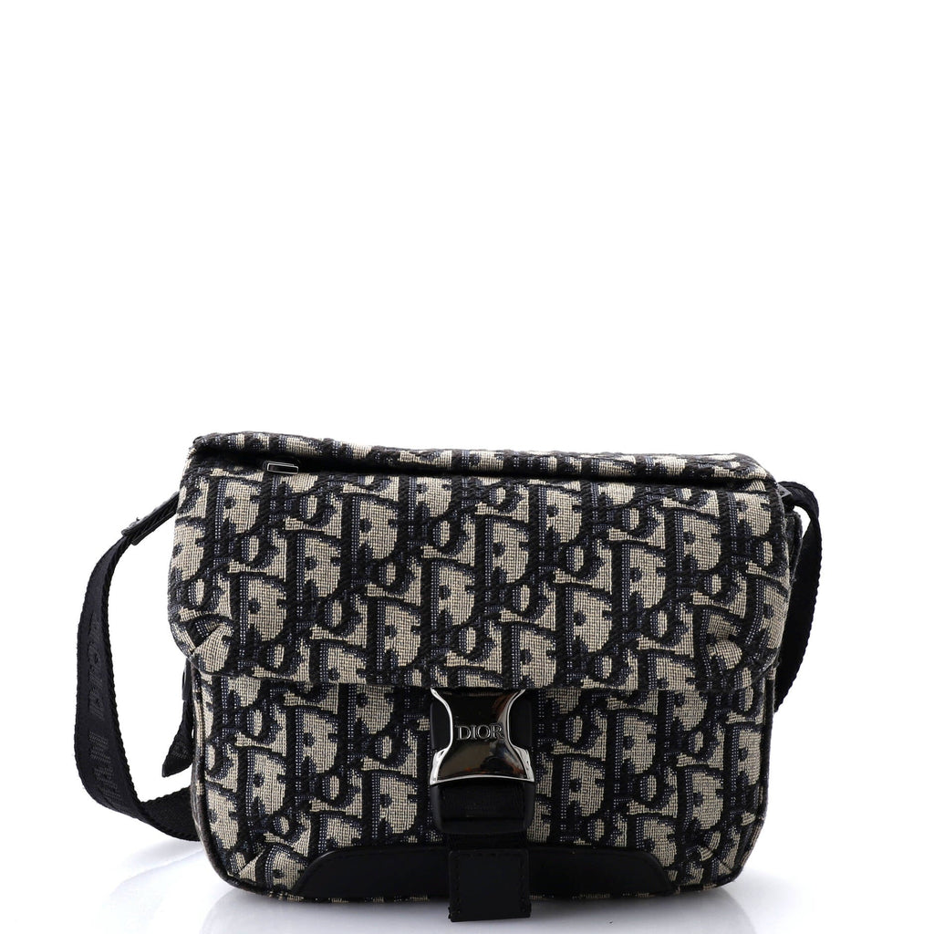 Explorer Buckle Messenger Bag Oblique Canvas Small