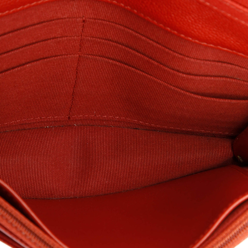 Chain Melody Wallet on Chain Quilted Caviar