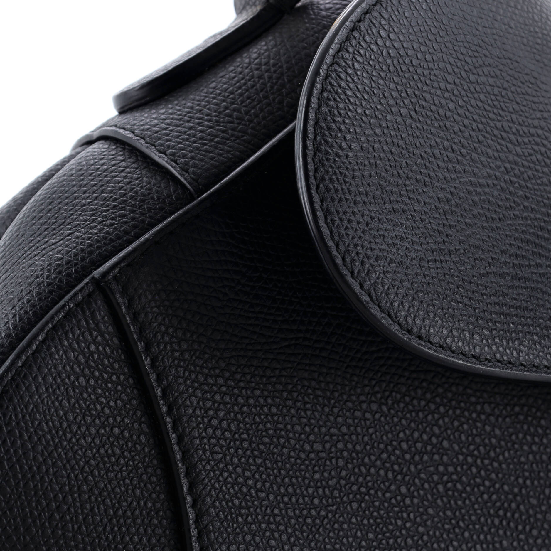 Saddle Handbag with Strap Leather Medium