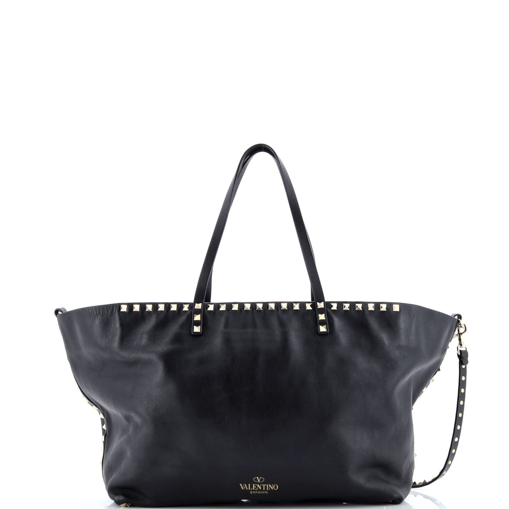 Rockstud Easy Tote Leather Large