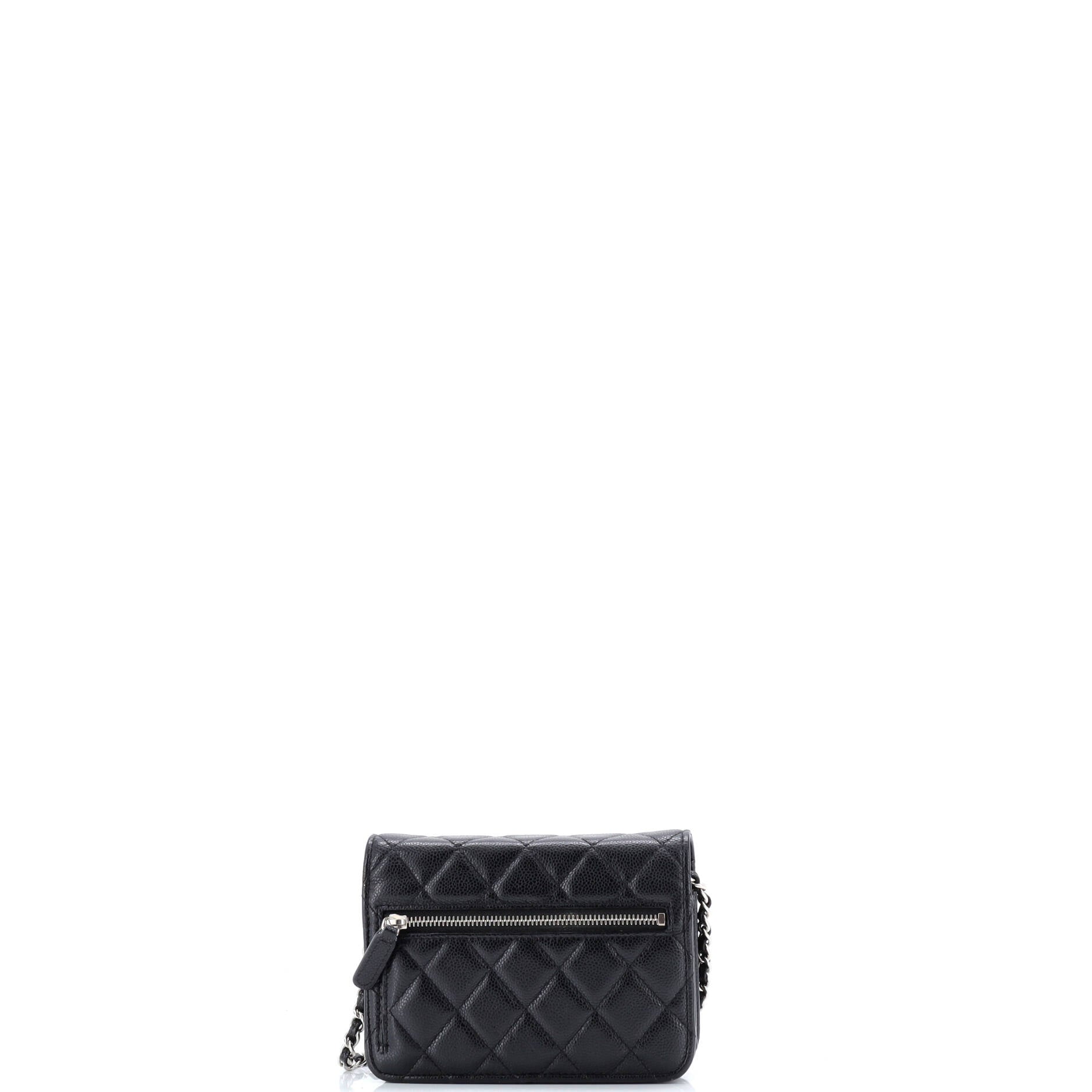 Wallet on Chain Quilted Caviar Mini