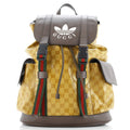 x adidas Double Pocket Buckle Backpack GG Coated Canvas Medium