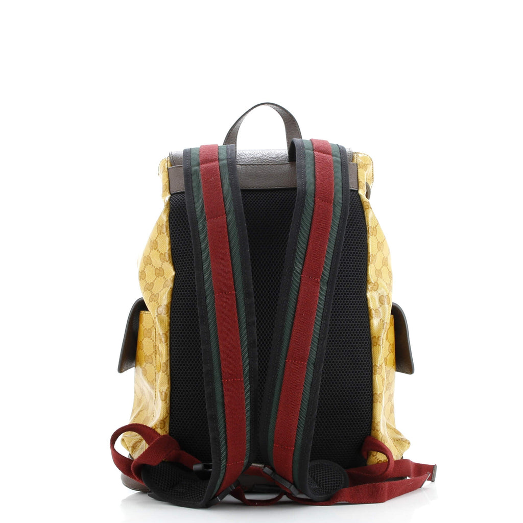 x adidas Double Pocket Buckle Backpack GG Coated Canvas Medium