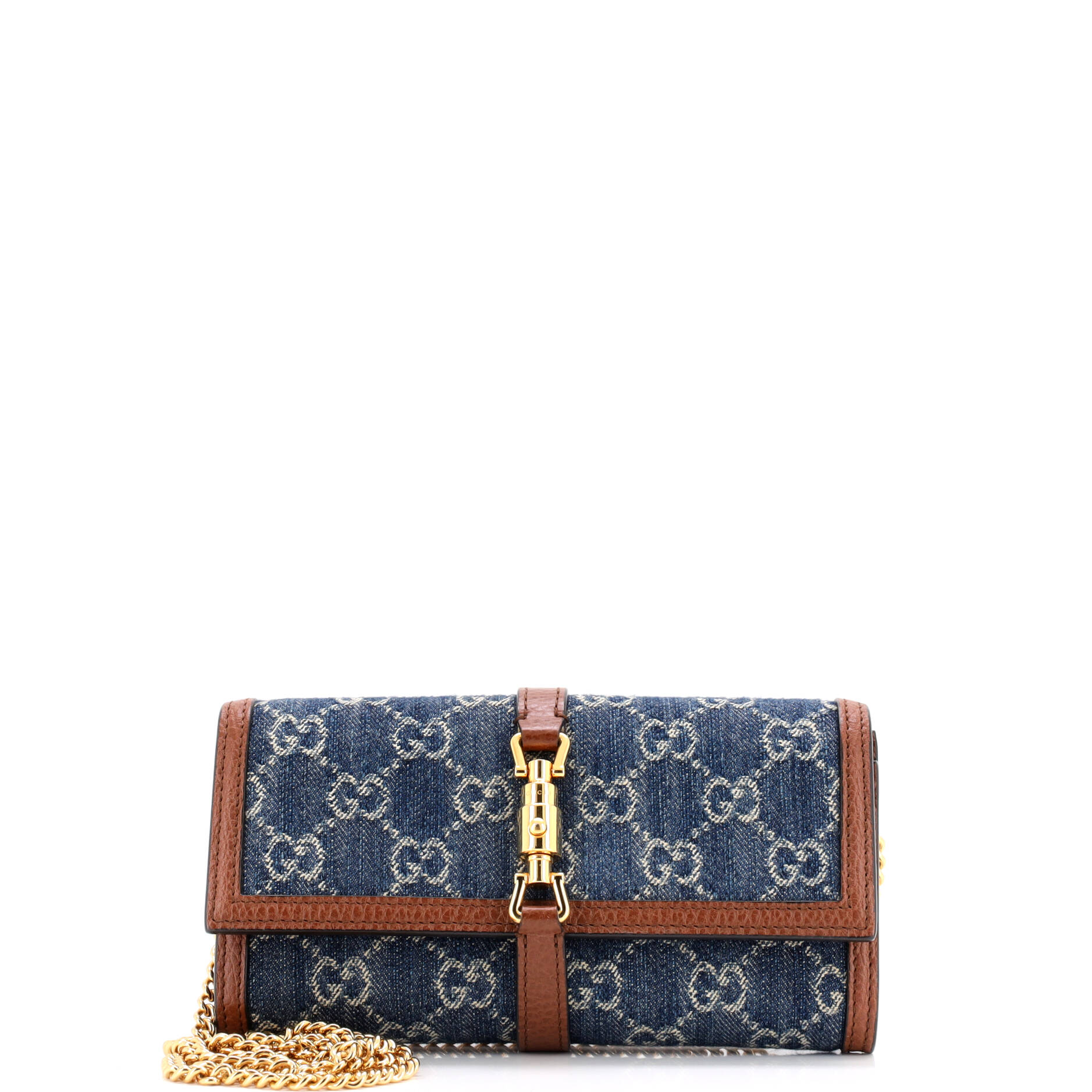Jackie 1961 Continental Chain Wallet GG Denim