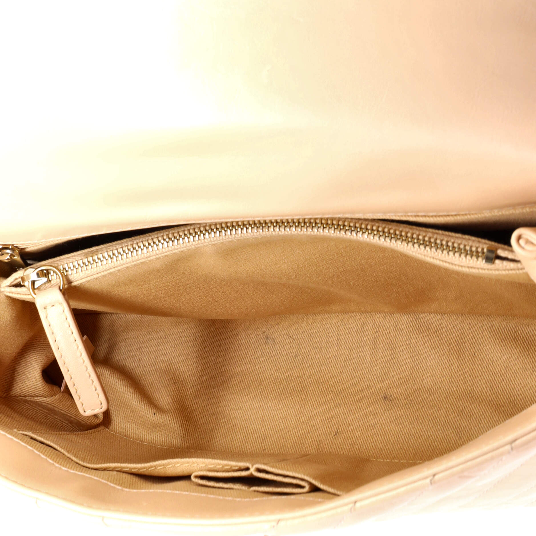 Coco Top Handle Bag Chevron Calfskin Small