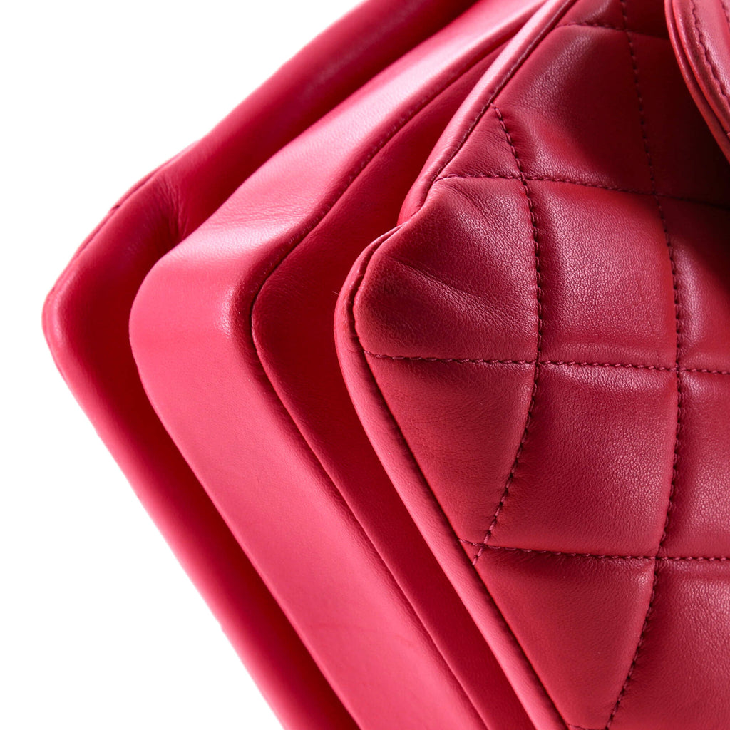 Trendy CC Top Handle Bag Quilted Lambskin Small
