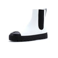 Women's CC Turnlock Cap Toe Chelsea Boots Leather