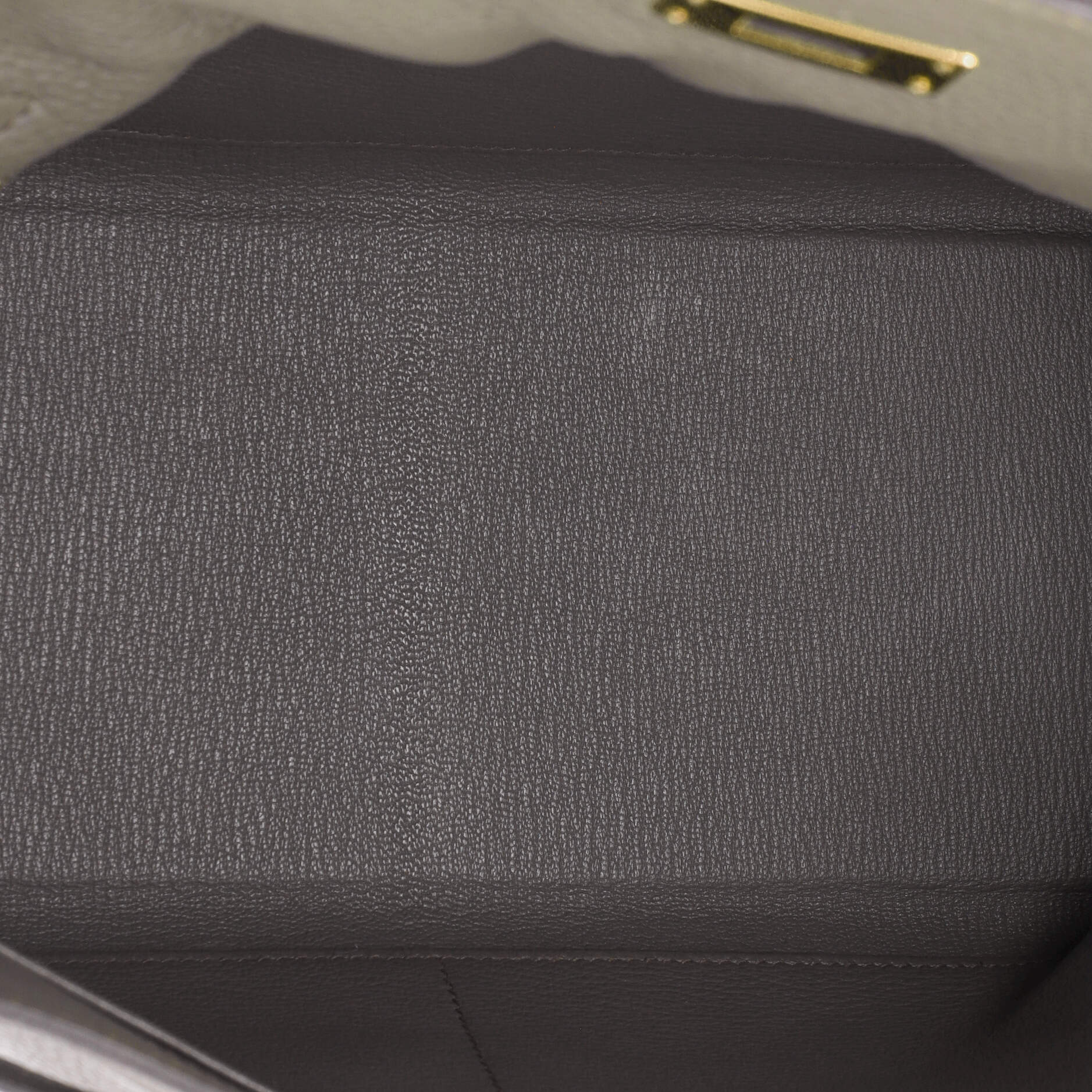 Kelly Handbag Grey Clemence with Gold Hardware 32