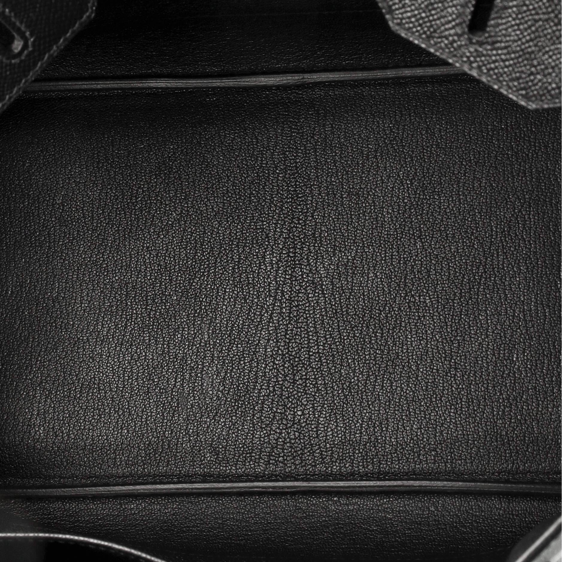 Birkin Handbag Noir Epsom with Palladium Hardware 30
