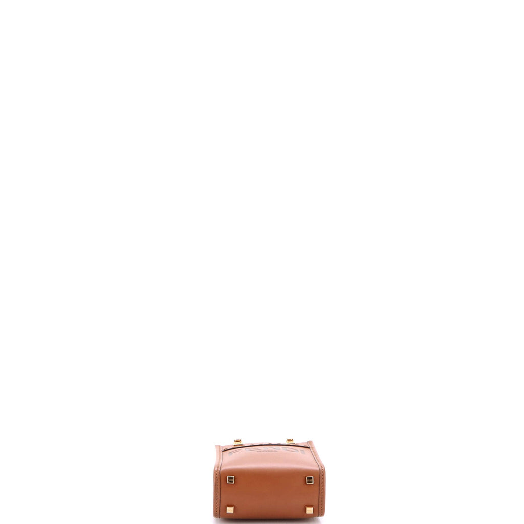 Sunshine Shopper Tote Leather Mini