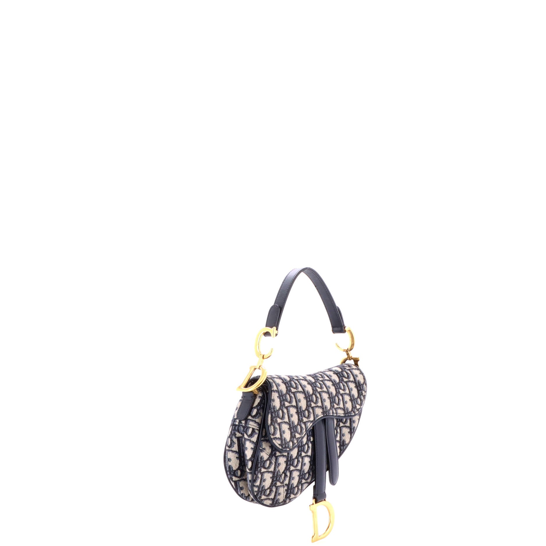 Saddle Handbag Oblique Canvas Mini