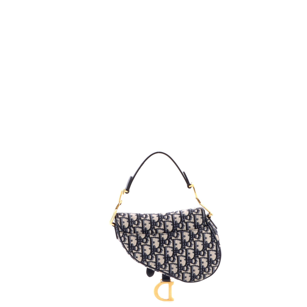 Saddle Handbag Oblique Canvas Mini