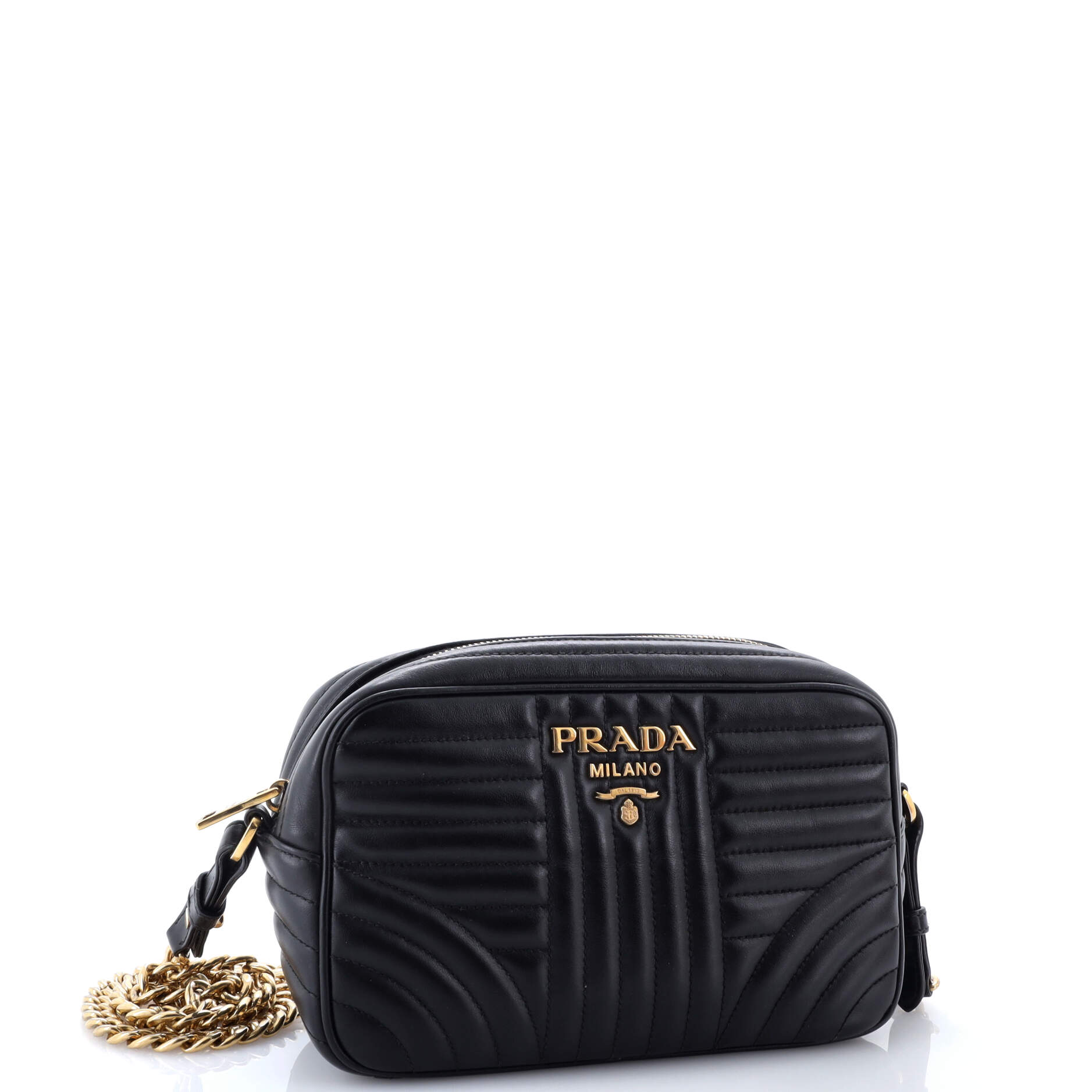 Camera Bag Diagramme Quilted Leather Small