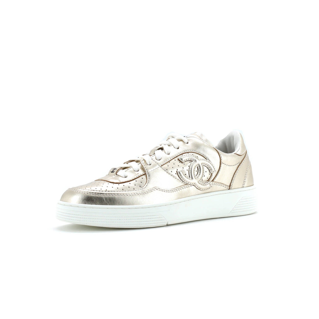Women's CC Low-Top Sneakers Perforated Leather