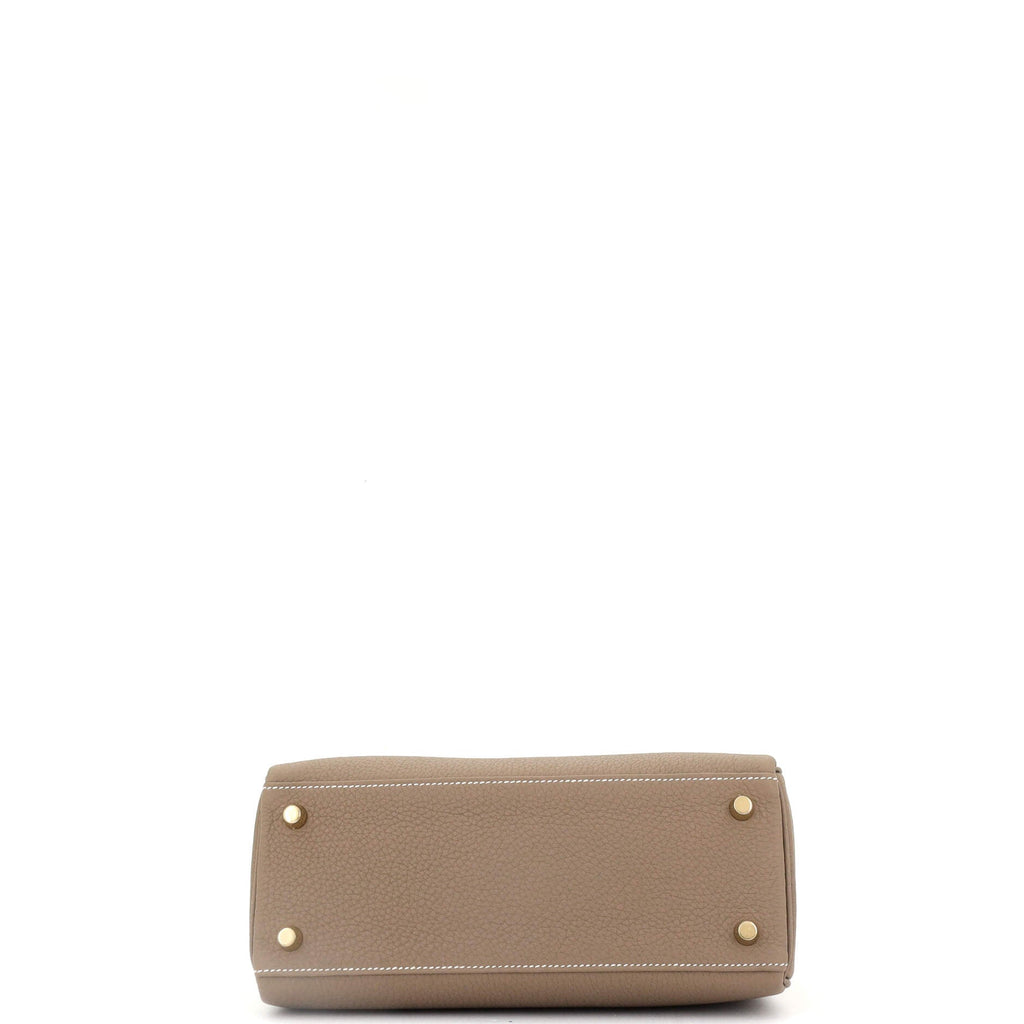 Kelly Handbag Grey Togo with Gold Hardware 25