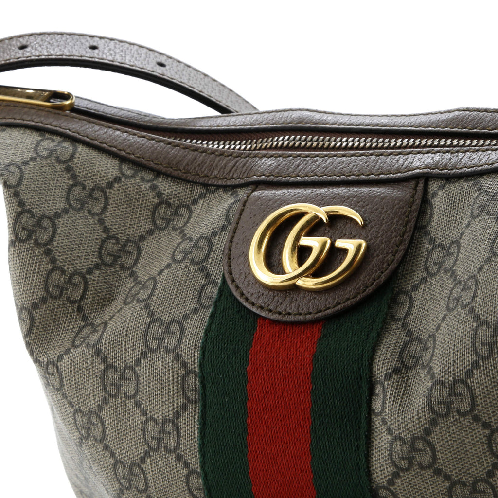 Ophidia Half Moon Hobo GG Coated Canvas Small