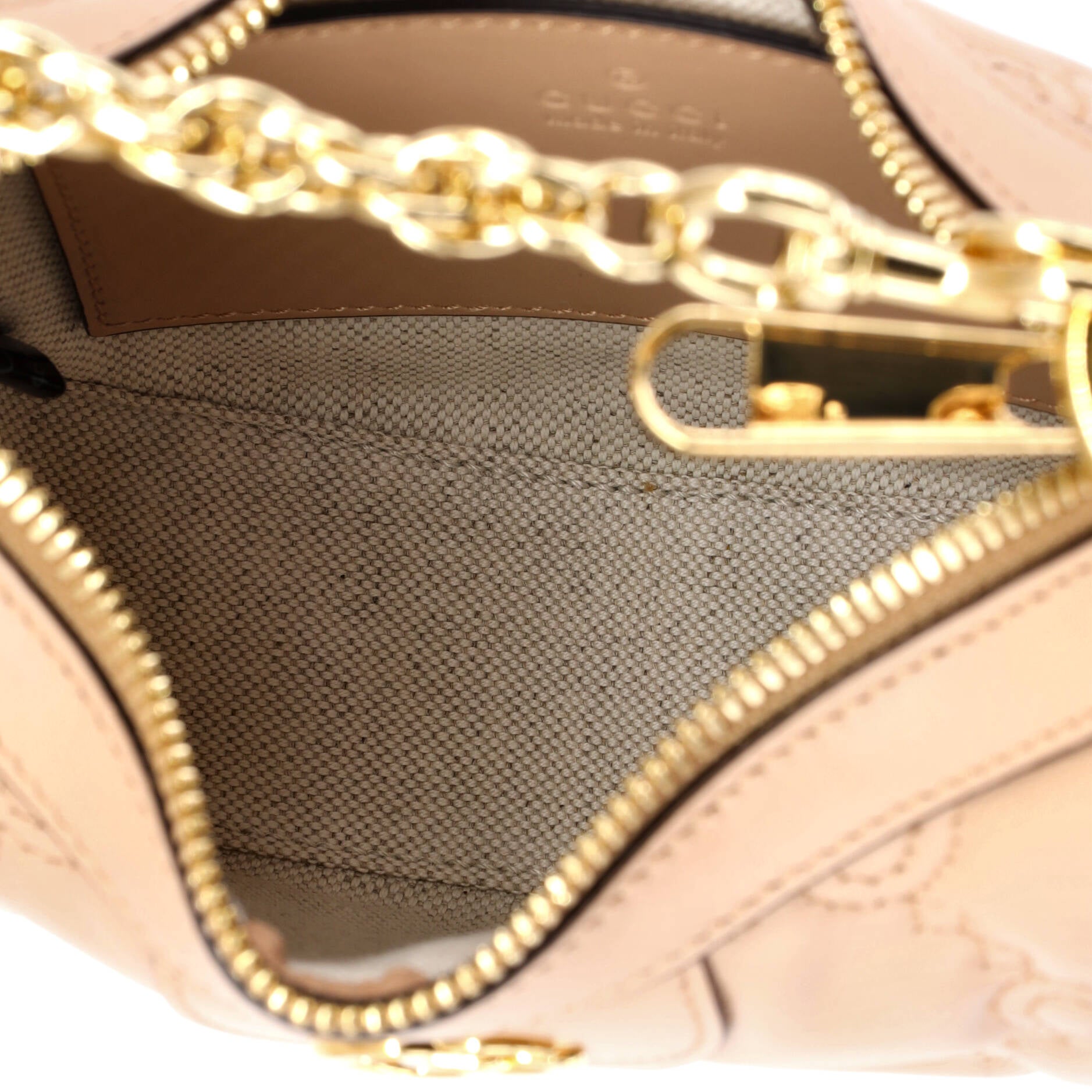Half Moon Hobo GG Matelasse Leather Mini
