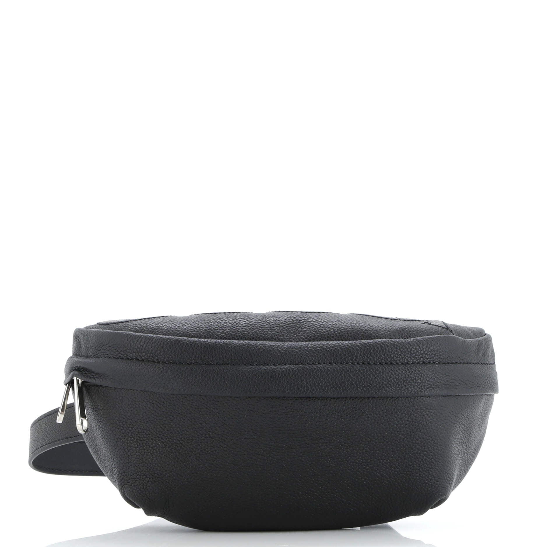 Belt Bag Leather with GG Coated Canvas Medium