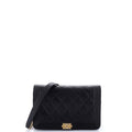 Boy Wallet on Chain Quilted Caviar