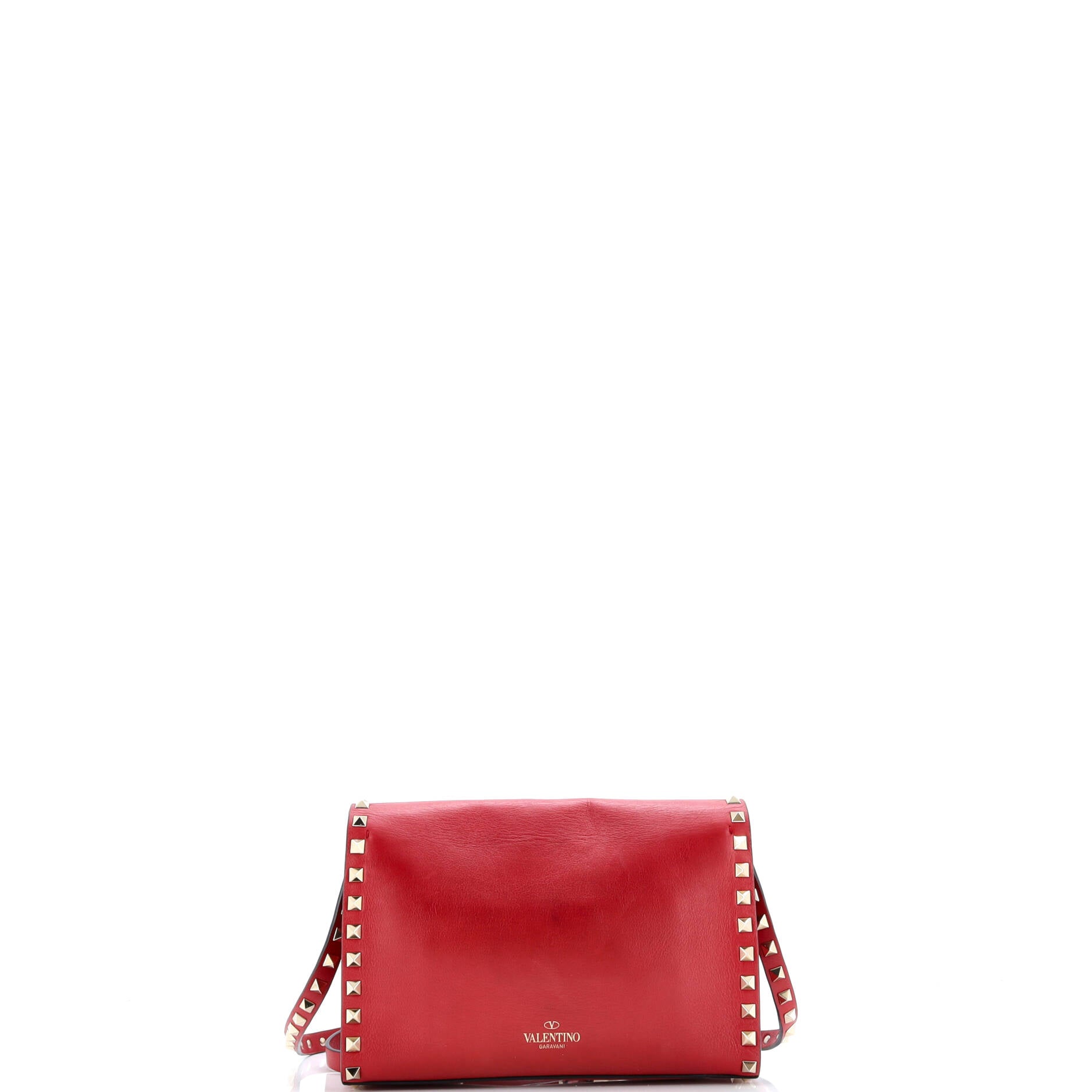 Rockstud Flip Lock Flap Bag Leather Medium